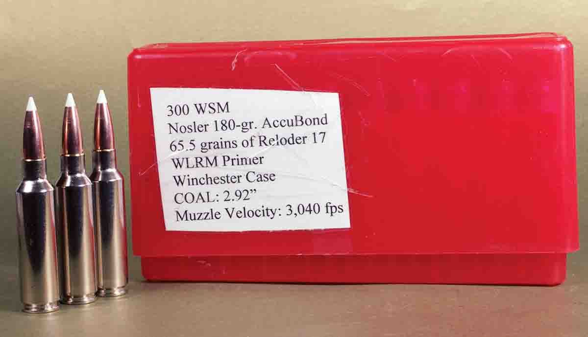 Printing a load’s details on a cartridge box is fine. The information should also be permanently recorded where it can be retrieved.